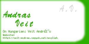 andras veit business card